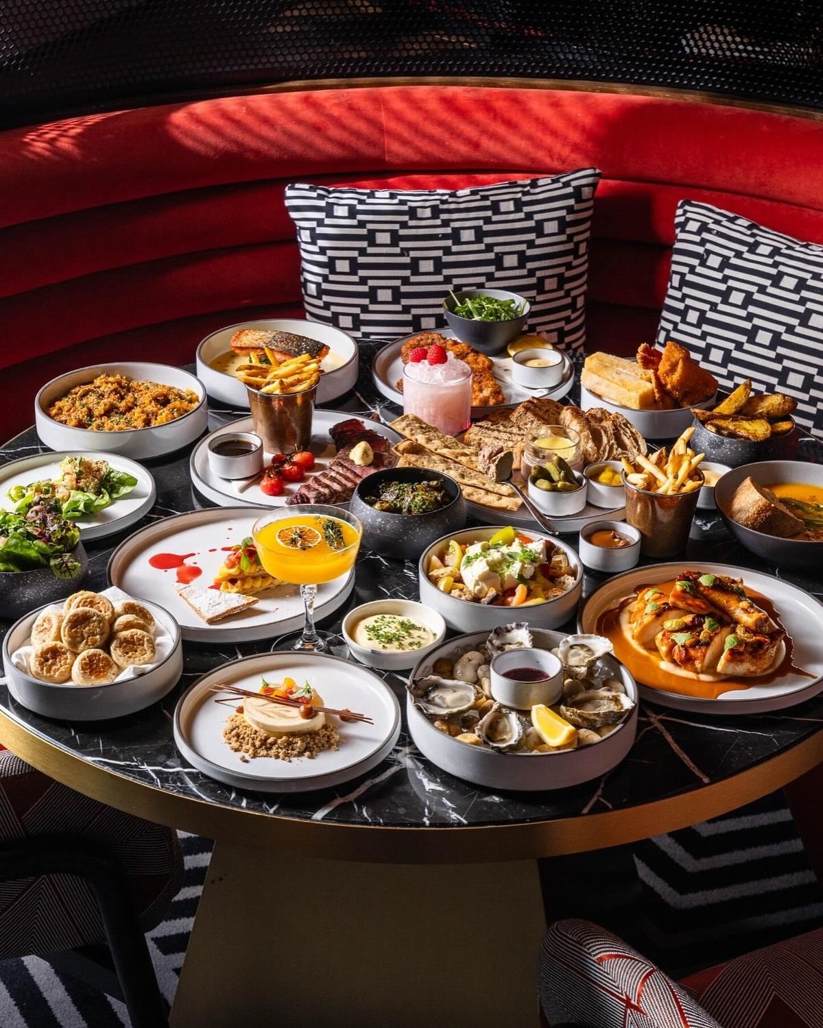 A plated fine-dining course